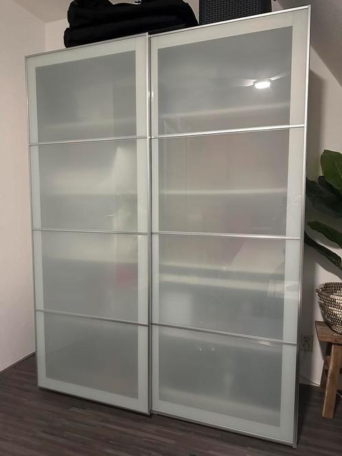 Ikea Sekken 2x schuifdeurpaar 150x201 cm (4 schuifdeuren), Huis en Inrichting, Kasten | Kledingkasten, Zo goed als nieuw, 200 cm of meer