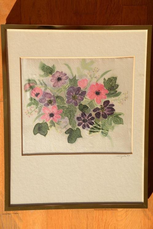“fleurige bloemen” Aquarel ? door Magda, Antiek en Kunst, Kunst | Schilderijen | Klassiek, Ophalen