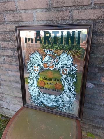 Reclame spiegel Martini Vermouth Vino mancave brocante beschikbaar voor biedingen