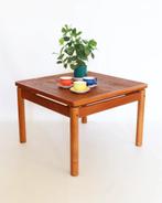 Vintage teak salontafel vierkant Deens design retro jaren 50, Ophalen, Vintage retro midcentury deens design, 50 tot 100 cm, Bestaat niet meer
