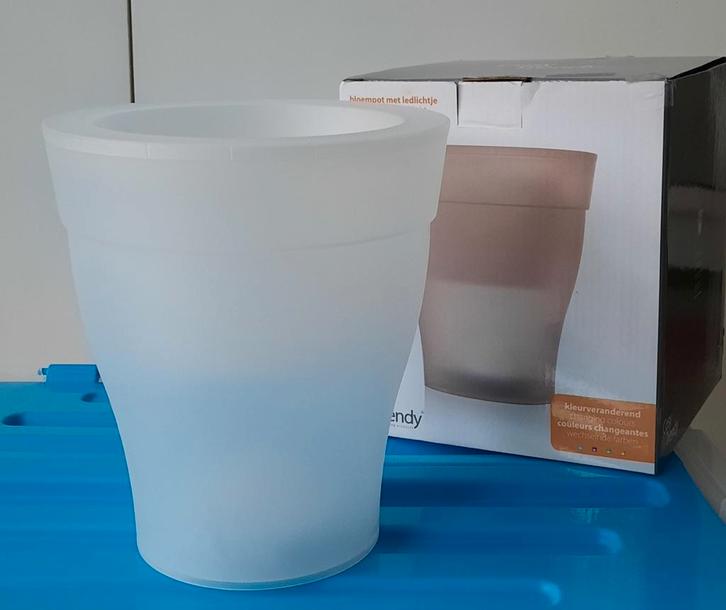 Kleurveranderende pot met led lichtje, vele doeleinden, Huis en Inrichting, Lampen | Overige, Nieuw, Ophalen