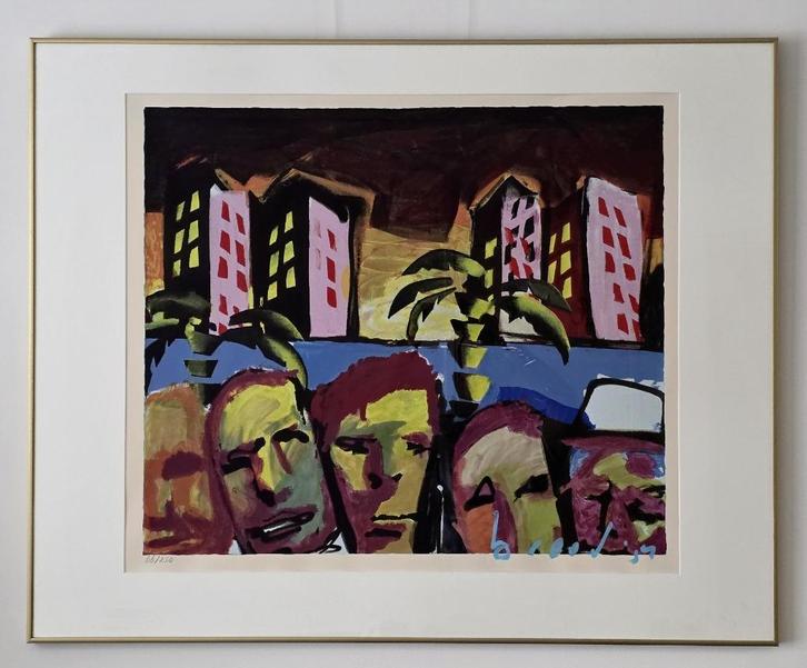 Herman Brood - Family Affair - Handgesigneerd - 77/250, Antiek en Kunst, Kunst | Litho's en Zeefdrukken, Ophalen of Verzenden