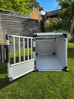 Trixie aluminium autobench M-L L63xD90xH65 - Lichtgrijs, Ophalen
