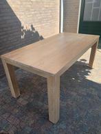 Massieve blank eiken eettafel, Huis en Inrichting, Tafels | Eettafels, Ophalen, Gebruikt, Eikenhout, 50 tot 100 cm