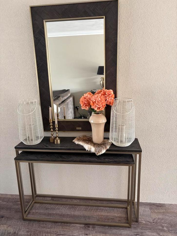 Riviera Maison spiegel, Huis en Inrichting, Woonaccessoires | Spiegels, Zo goed als nieuw, Minder dan 50 cm, Minder dan 100 cm