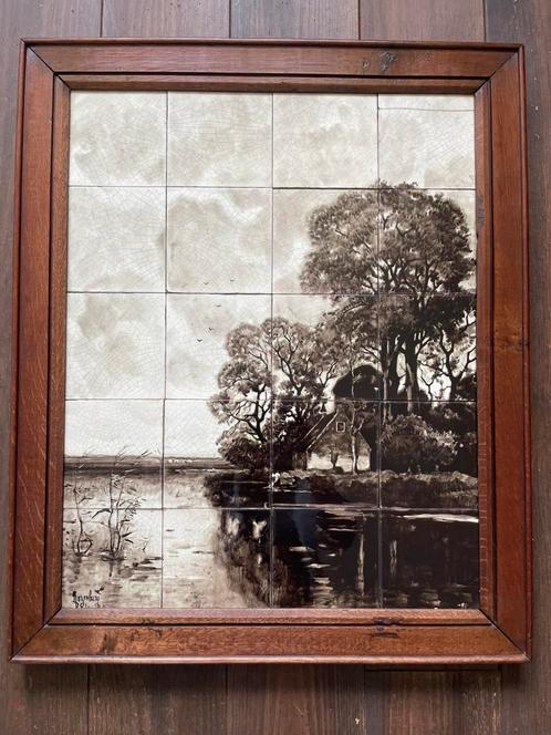 Tegeltableau Rozenburg, Antiek en Kunst, Antiek | Wandborden en Tegels, Ophalen