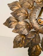 Verguld florale wandlamp , jaren 60, Ophalen of Verzenden, Huis en Inrichting