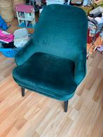 Groene fauteuil/ stoel, Huis en Inrichting, Fauteuils, Ophalen, Zo goed als nieuw, 75 tot 100 cm, 50 tot 75 cm