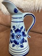 Karafje met Delft blauwe bloemen, Ophalen of Verzenden