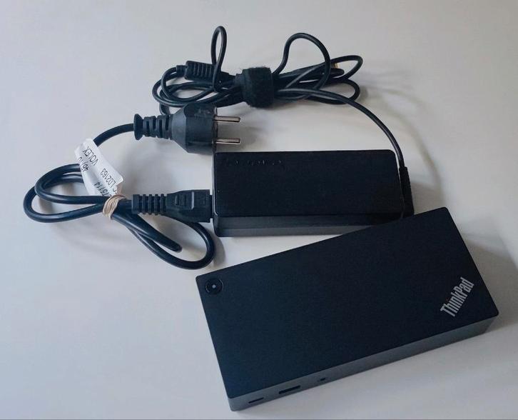 Lenovo ThinkPad USB-C Dock Station, Computers en Software, Dockingstations, Gebruikt, Docking station, Laptop, Tablet, Telefoon