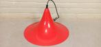 Vintage heksenhoed lamp hanglamp, rood, Tweedehands, Tweedehands, Ophalen of Verzenden, Metaal