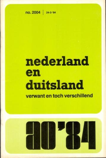 Nederland en Duitsland - verwant en toch verschillend beschikbaar voor biedingen