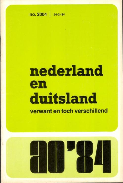 Nederland en Duitsland - verwant en toch verschillend, Boeken, Geschiedenis | Wereld, Gelezen, Europa, Verzenden