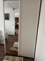 Witte Kledingkast met Schuifdeuren, Huis en Inrichting, Kasten | Kledingkasten, Ophalen, Kunststof, Gebruikt, 100 tot 150 cm