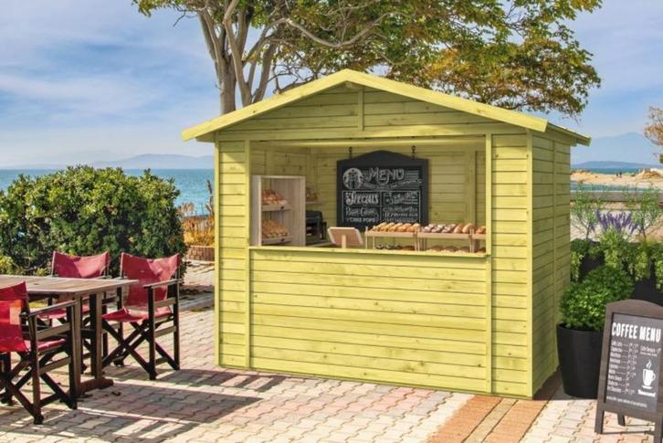 Kiosk kerst geïmpregneerd  266 x 175 cm  incl. vloer, Diversen, Kerst, Nieuw, Ophalen