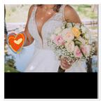 Trouwjurk maat 18 (XL), Kleding | Dames, Trouwkleding en Trouwaccessoires, Ophalen of Verzenden, Zo goed als nieuw, Zwart, Trouwjurk