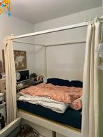 Houten hemelbed 1,40x2,00, Huis en Inrichting, Slaapkamer | Stapelbedden en Hoogslapers, Ophalen, Overige typen, 140 cm, Zo goed als nieuw
