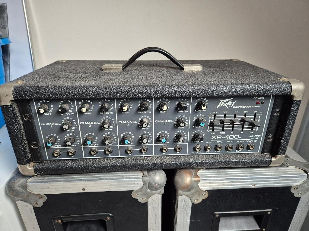Peavey XR 400 mixer/ versterker incl speakers, Ophalen, Gebruikt