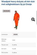 Professioneel Ocean drysuit droogpak 2XL Dunlop laarzen mt45, Ophalen of Verzenden, Zo goed als nieuw, Ocean Dunlop