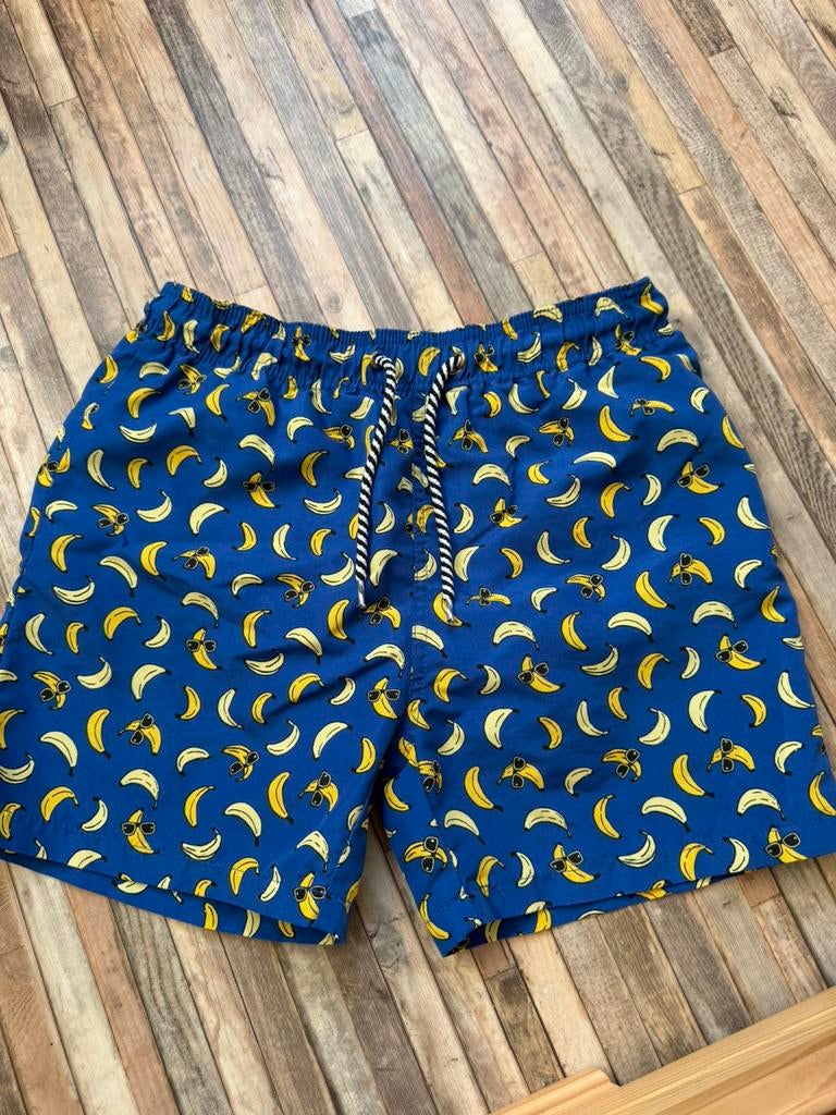 Zwembroek blauw met bananen mt 146/152, Ophalen of Verzenden, Zo goed als nieuw, Maat 146, Zwembroek