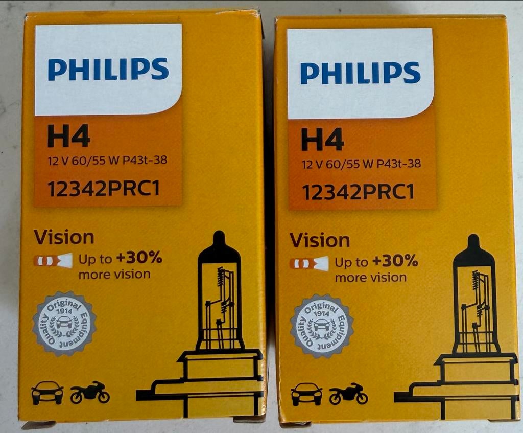 Philips H4 Autolampen - Set van 2 - 12V 60/55W P43t-38, Ophalen, Nieuw, Universele onderdelen