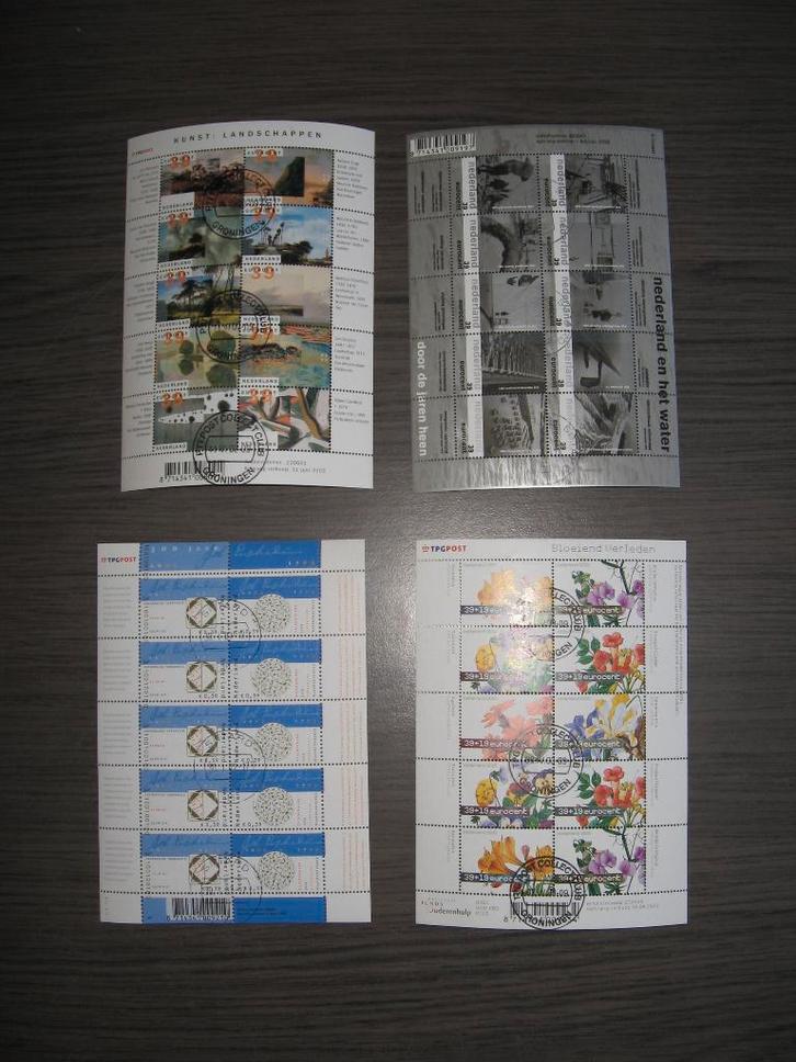 Nederland 2002 t/m 2003, 12 vellen, Gestempeld., Postzegels en Munten, Postzegels | Nederland, Gestempeld, Na 1940, Verzenden