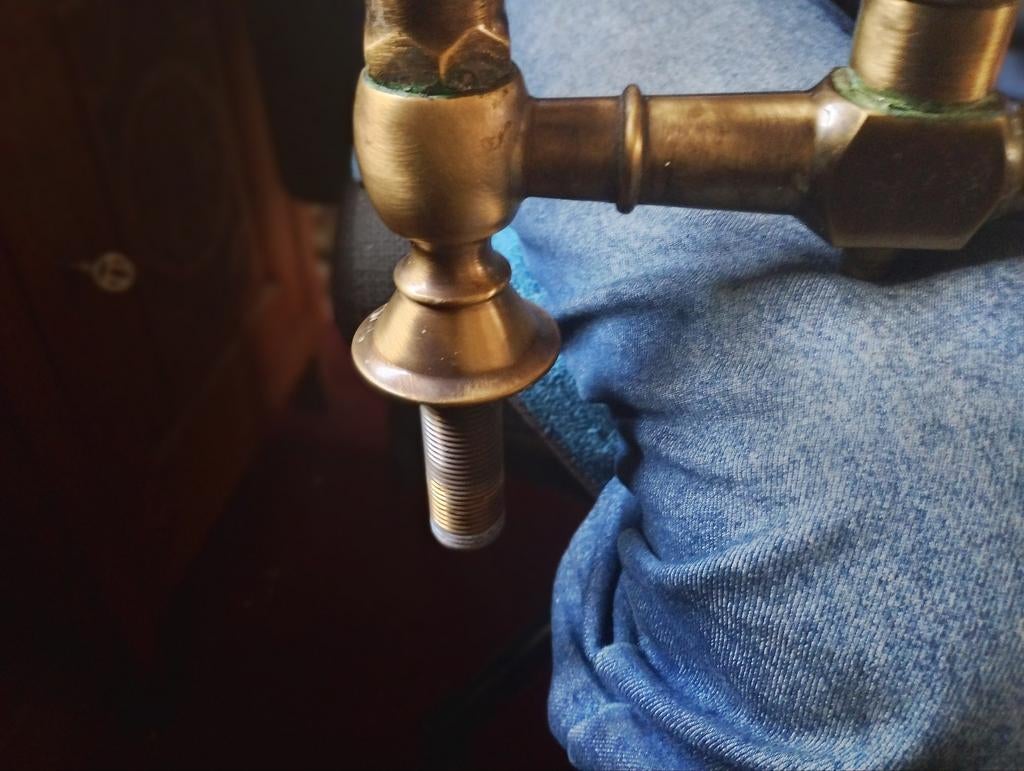 Koperen kraan warm/koud - chaud+ froid, Ophalen, Gebruikt, Kraan