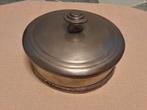 Antieke tinnen doos met deksel - Ø 11,5 cm, Antiek en Kunst, Ophalen of Verzenden