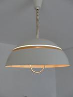 Dijkstra Lampen witte metalen design hanglamp jaren '70, Huis en Inrichting, Design, Ophalen of Verzenden, Zo goed als nieuw, Metaal