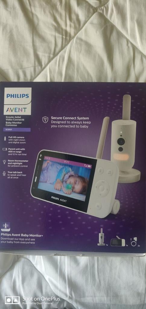 Philips Avent baby monitor Hd video, Kinderen en Baby's, Babyfoons, Ophalen of Verzenden, Nieuw, 250 meter of meer