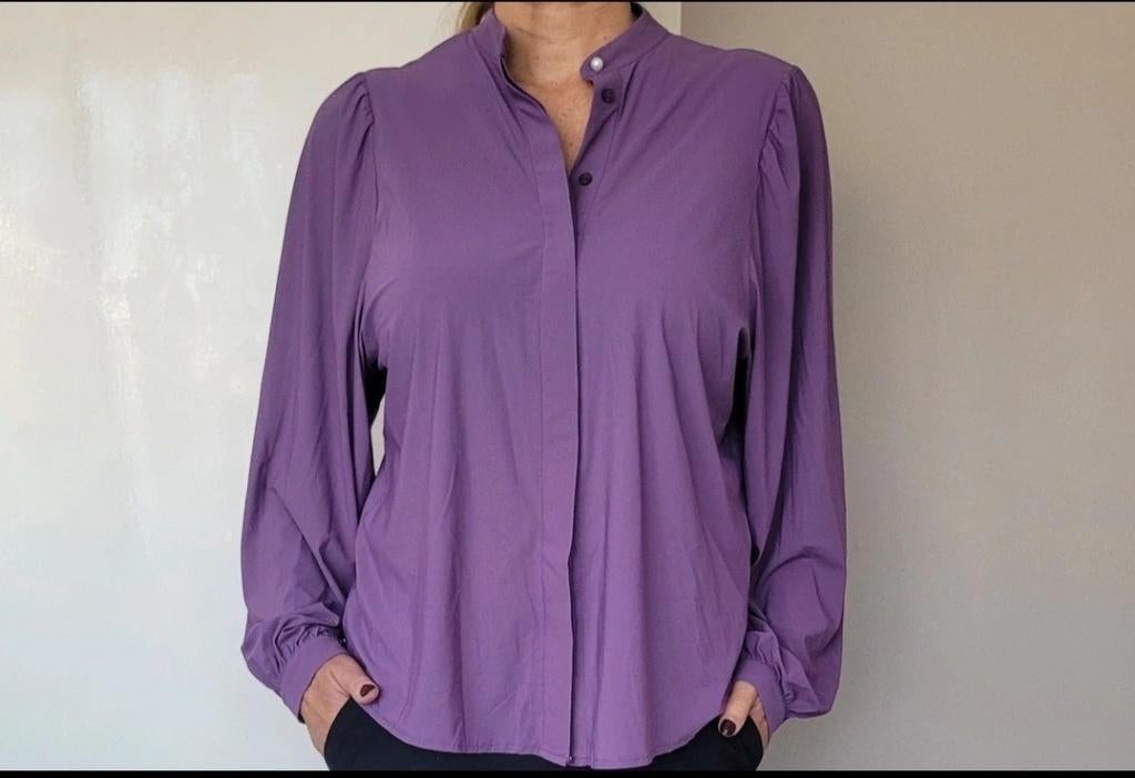 Studio Anneloes blouse L Paars Travelstof Top, Studio Anneloes, Paars, Maat 42/44 (L), Ophalen of Verzenden