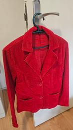 Rood suède blazer maat M, Ophalen of Verzenden