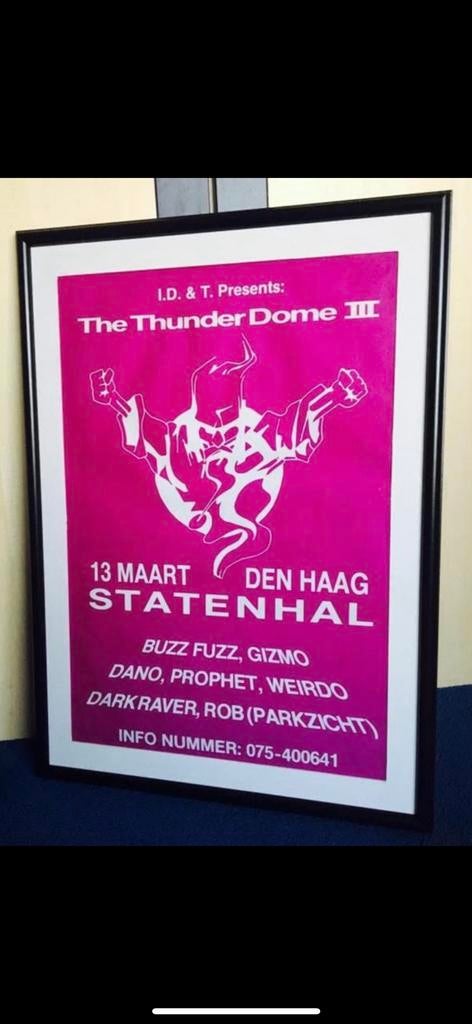 The Thunder Dome III poster ( nieuwstaat ) Thunderdome, Ophalen of Verzenden, Zo goed als nieuw, A1 t/m A3, Film en Tv