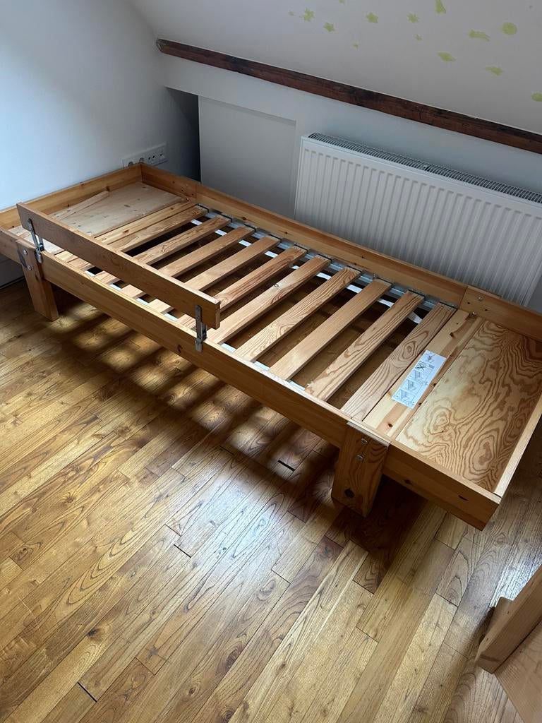 Meegroei bed ikea, Ophalen, Gebruikt, 70 tot 85 cm, Lattenbodem