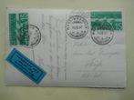 Zwitserland 1937 Luchtpost kaart met 2x Mi.256 + strookje, Postzegels en Munten, Ophalen of Verzenden, Gestempeld