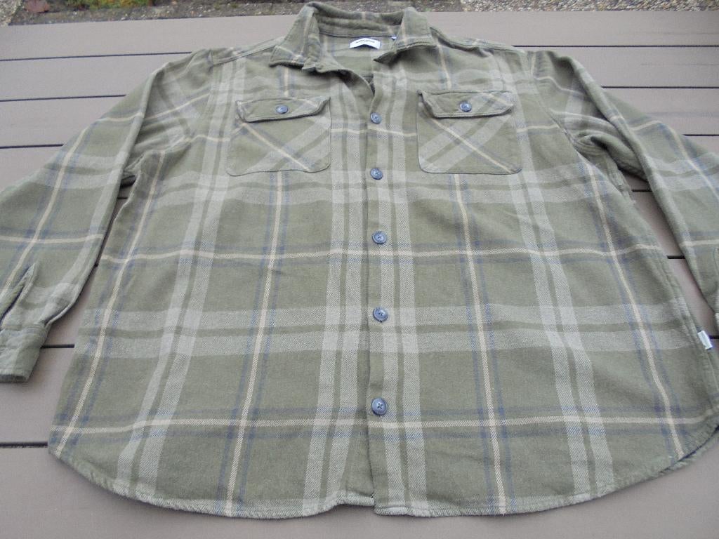 Groen ruiten overhemd {Flanel}, Overhemd, Ophalen of Verzenden, Zo goed als nieuw, Groen