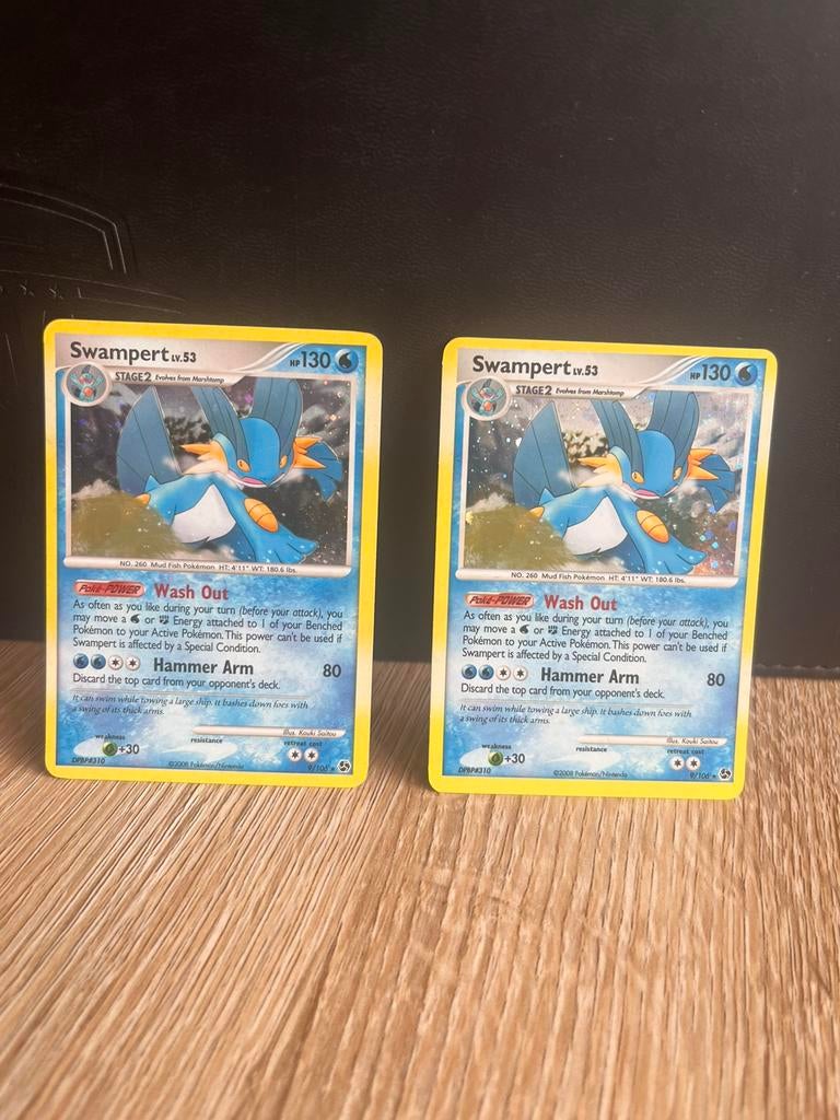 Swampert lv.53 holo 9/106 (2x beschikbaar), Ophalen, Zo goed als nieuw