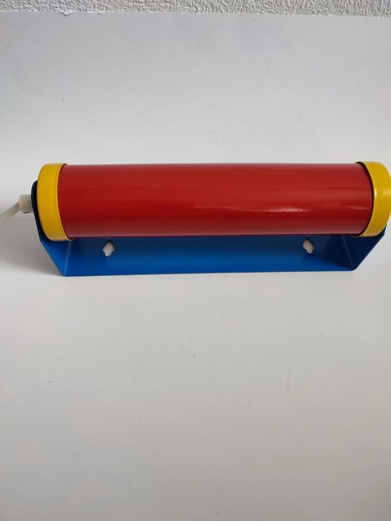 Vintage Ikea Memphis Stijl Wandlamp Wandlamp rood blauw geel, Ophalen of Verzenden, Metaal