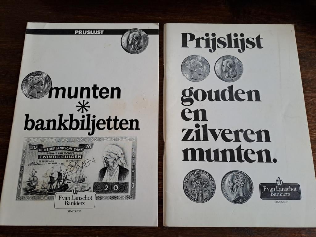 Prijslijst F. Van Lanschot Bankiers, Ophalen of Verzenden
