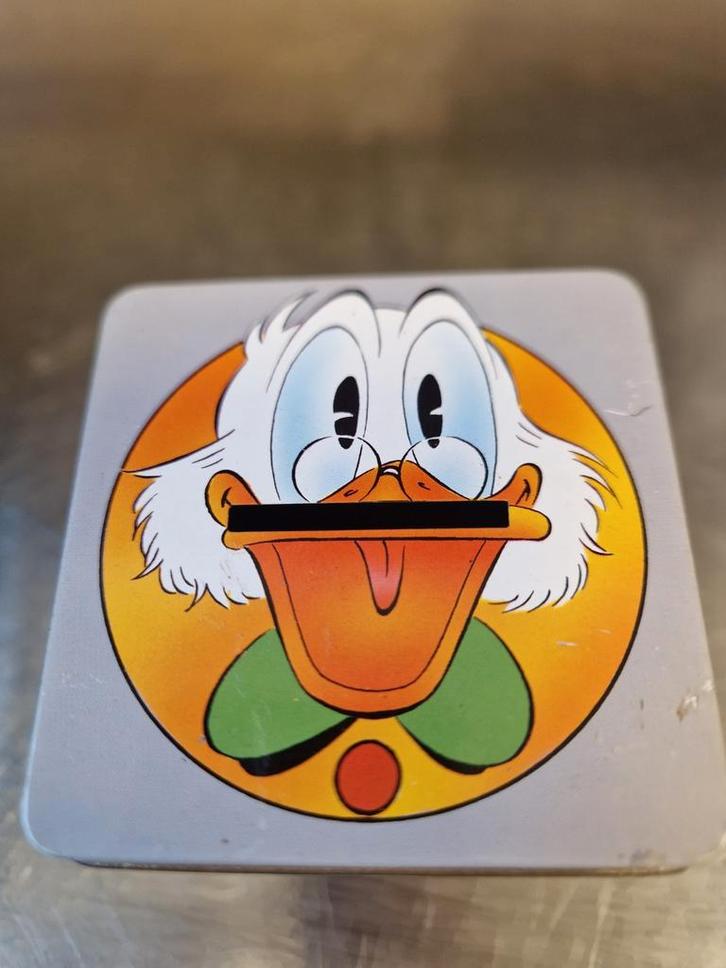 Disney Dagobert Duck spaarpot blik vntage, Verzamelen, Spaarpotten, Metaal of Blik, Ophalen of Verzenden