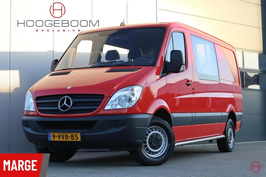 Mercedes Sprinter 313 2.2 CDI Dubbele cabine 7-persoons / Ma, Auto's, Bestelauto's, Euro 5, Stof, Gebruikt, Zwart