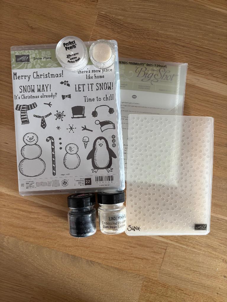 Stampin' Up! | Snow Place - pakket, Ophalen of Verzenden, Gebruikt, Clearstamp