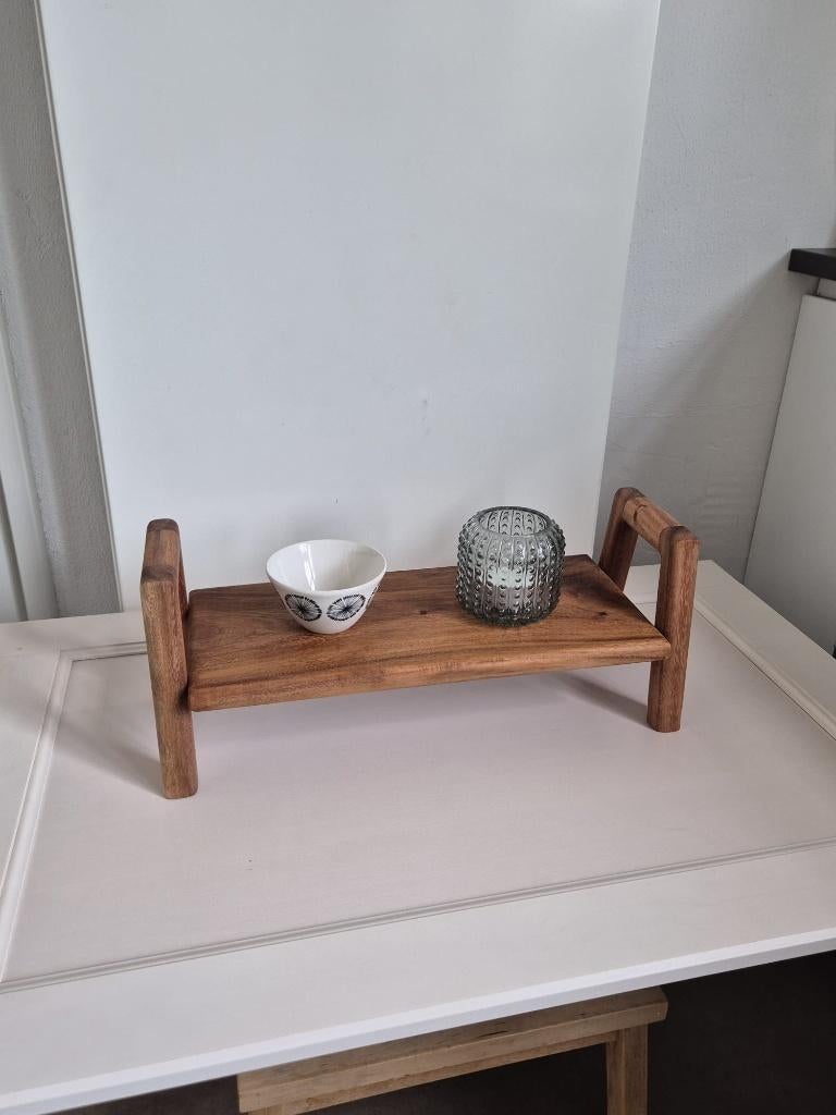 Teakhouten tray, Huis en Inrichting, Woonaccessoires | Dienbladen, Ophalen of Verzenden, Nieuw, Rechthoekig, Hout