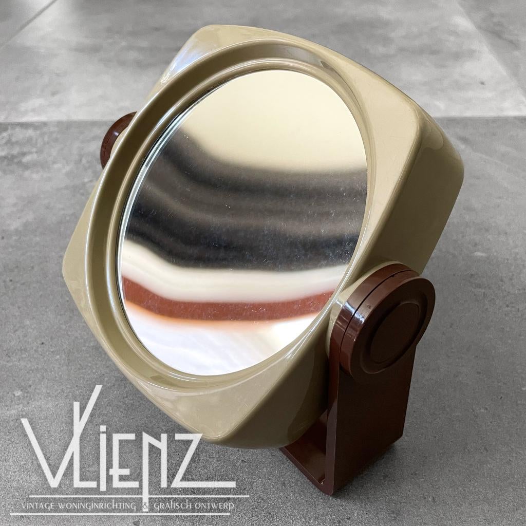 Vintage West-Germany scheerspiegel, make-upspiegel, spiegel, Ophalen of Verzenden, Huis en Inrichting