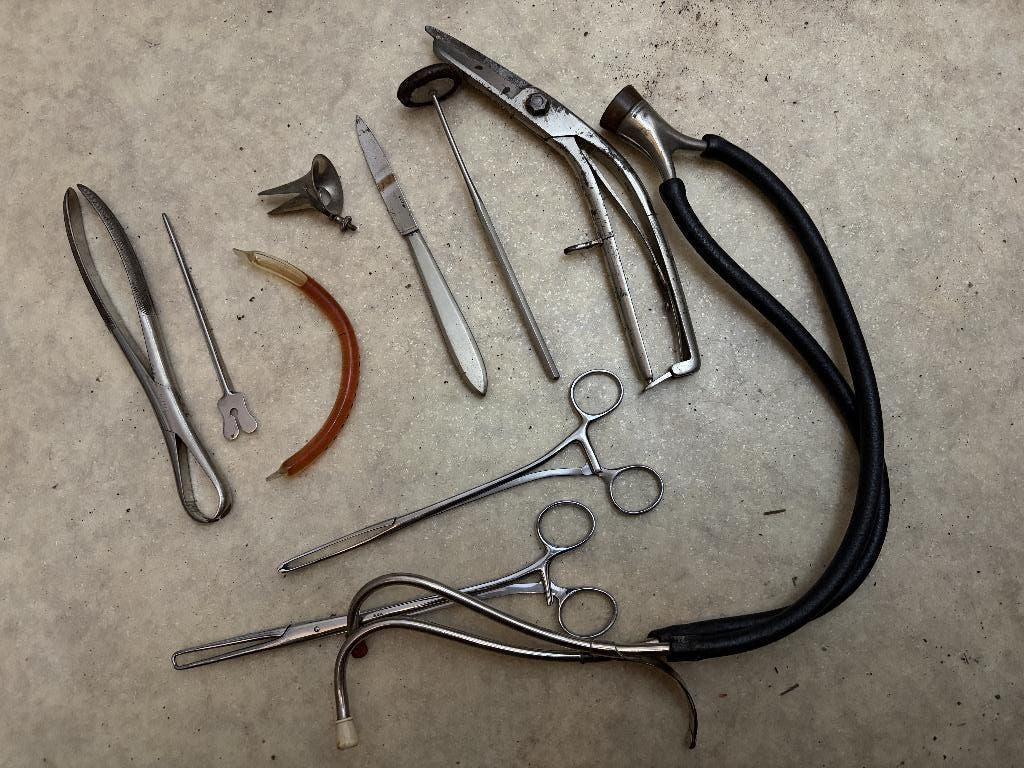 Verzameling medische instrumenten, Antiek en Kunst, Ophalen of Verzenden