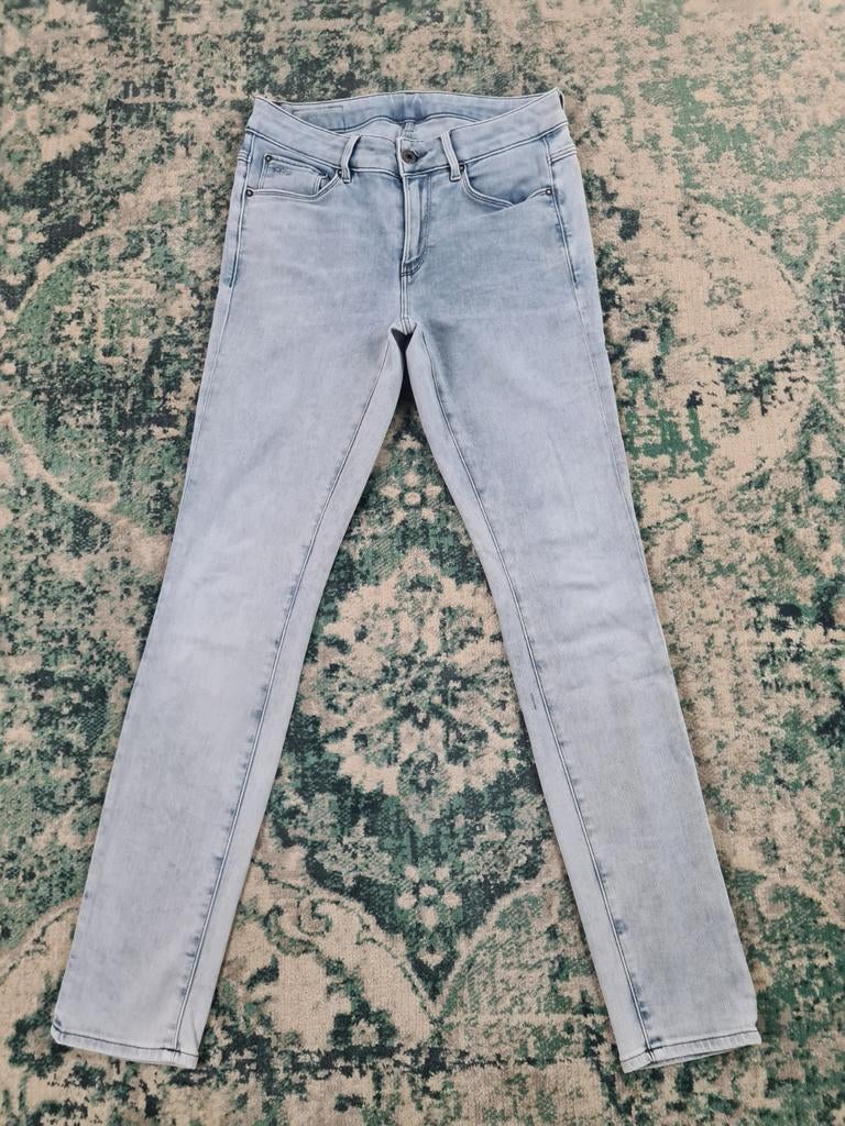 G-star raw 3301 contour high skinny W28 L30 Dames Tulsi2830, Blauw, Ophalen of Verzenden, Zo goed als nieuw, W28 - W29 (confectie 36)