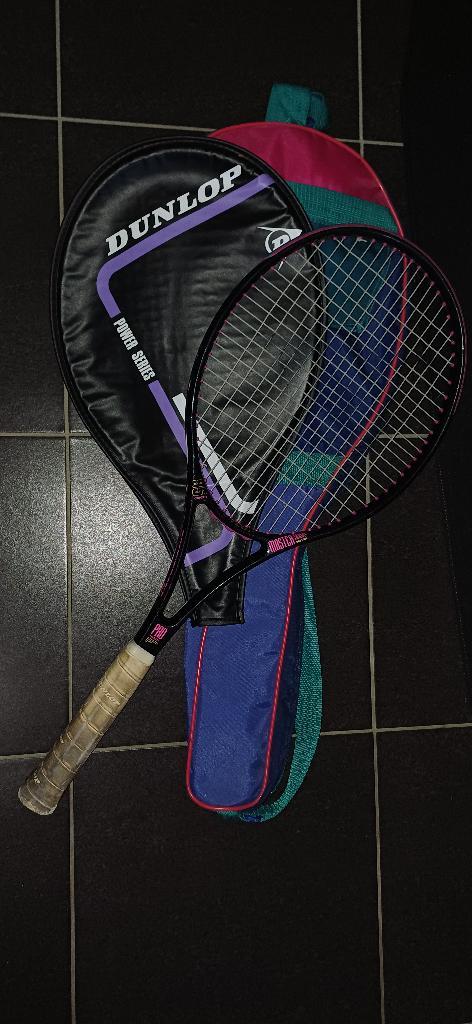 tennisrackets (Dunlop & Slazenger), Sport en Fitness, Tennis, Gebruikt, Racket, Dunlop, L4, Ophalen