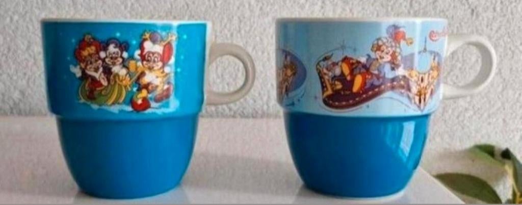 Twee Bekers Efteling met Pardoes opdrukken, Ophalen of Verzenden, Zo goed als nieuw, Gebruiksvoorwerp