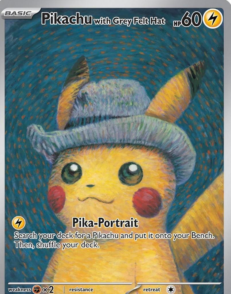 Gezocht pikachu van gogh, Hobby en Vrije tijd, Verzamelkaartspellen | Pokémon, Ophalen of Verzenden, Nieuw, Losse kaart