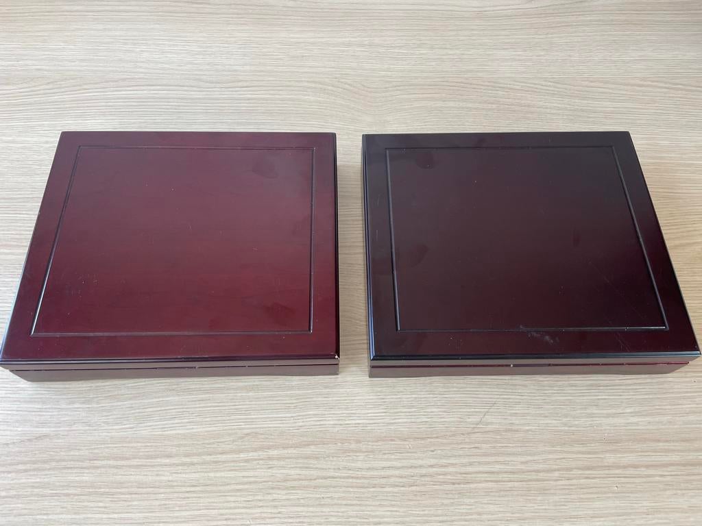 2x Houten Opbergdoosje met Fluweel Binnenkant, Ophalen of Verzenden